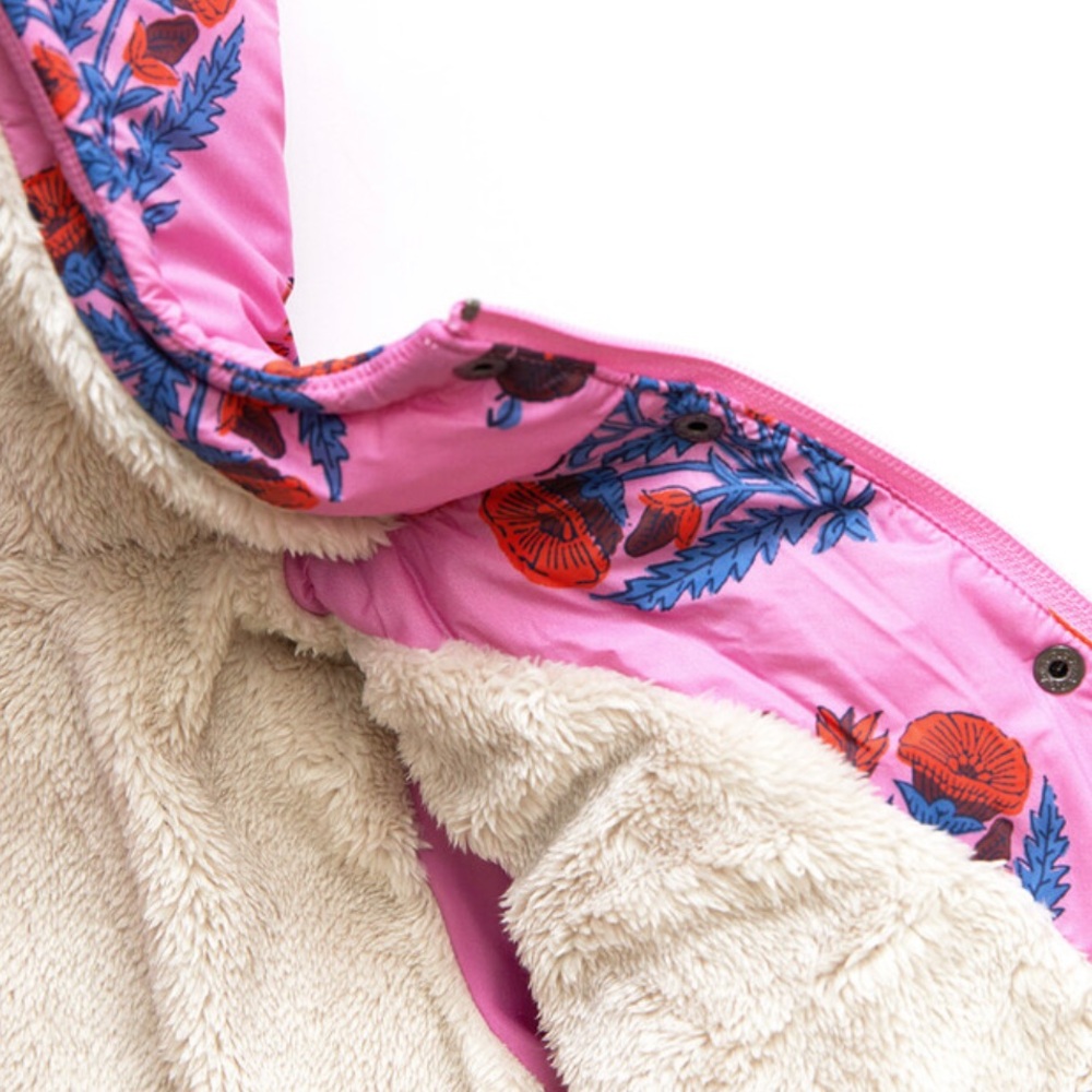 Pink Chicken - Peter Floral Pink Puffer Jacket- Size 8 Girls - Picture 8 of 10